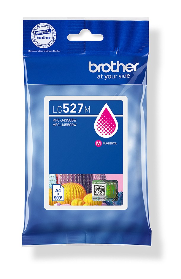 Brother Genuine LC527M Ink Cartridge - Magenta - Brother Genuine