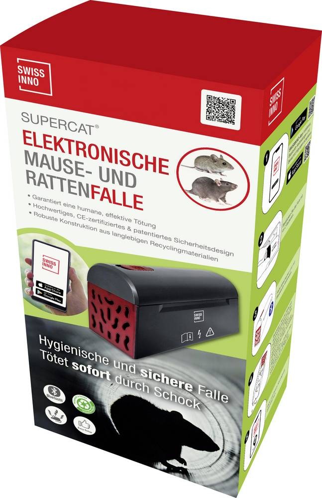 Swissinno Elektr. Maus-und Rattenfalle SuperCat with Bluetooth