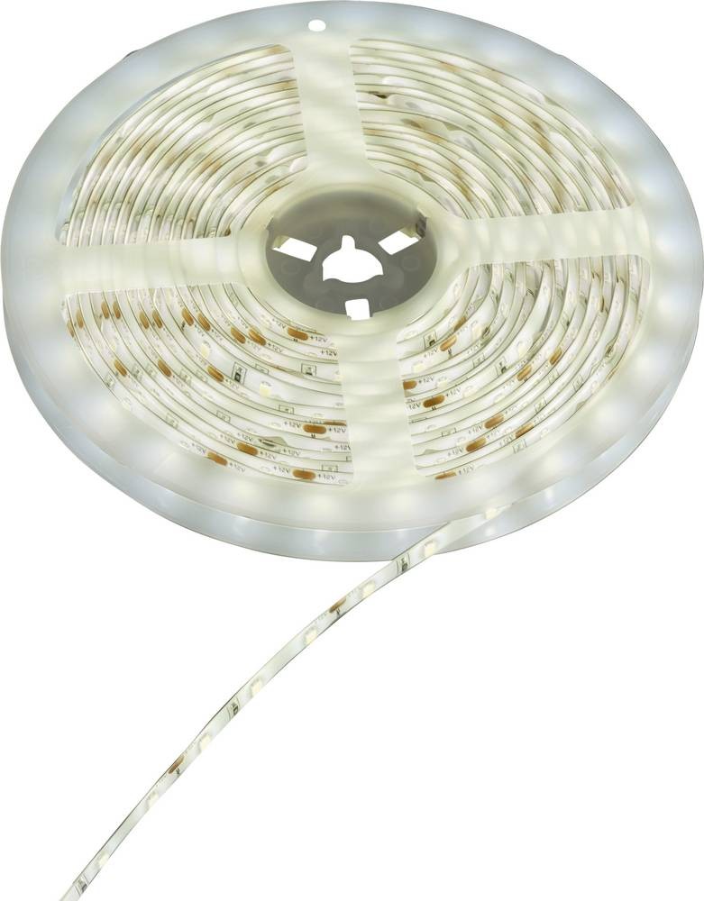 Sygonix SY-6612922 LED-Streifen-Komplettset with jack 12 V/DC 5m Kalt