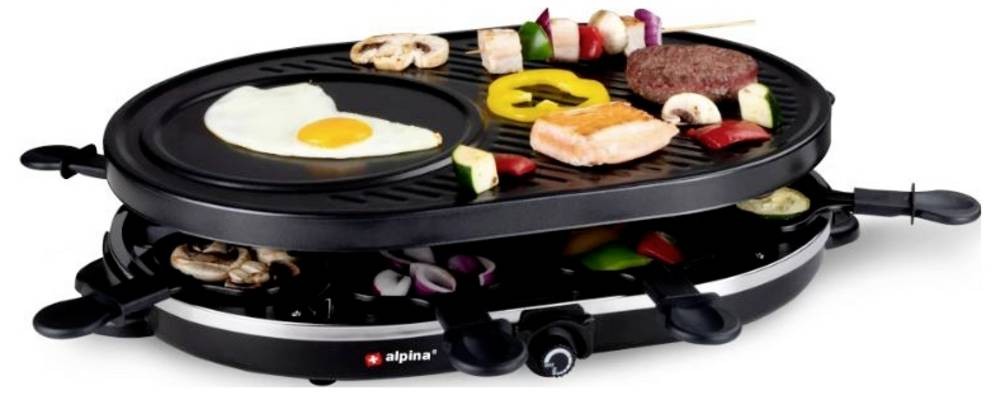 Alpina Switzerland 871125218240 Raclette 8Pfännchen,
