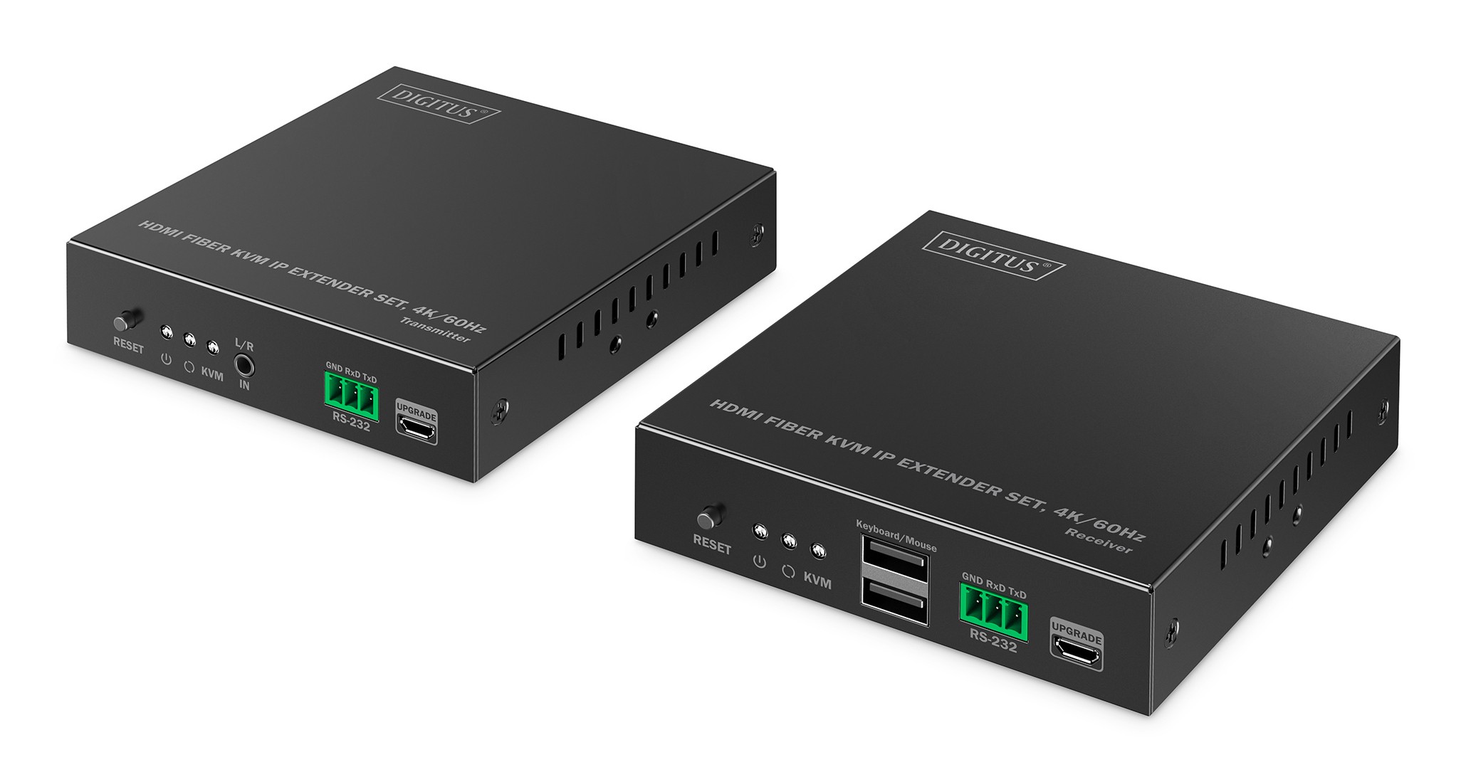 Digitus HDMI Fiber KVM IP Extender Set, 4K/60Hz - Digitus HDMI Fiber