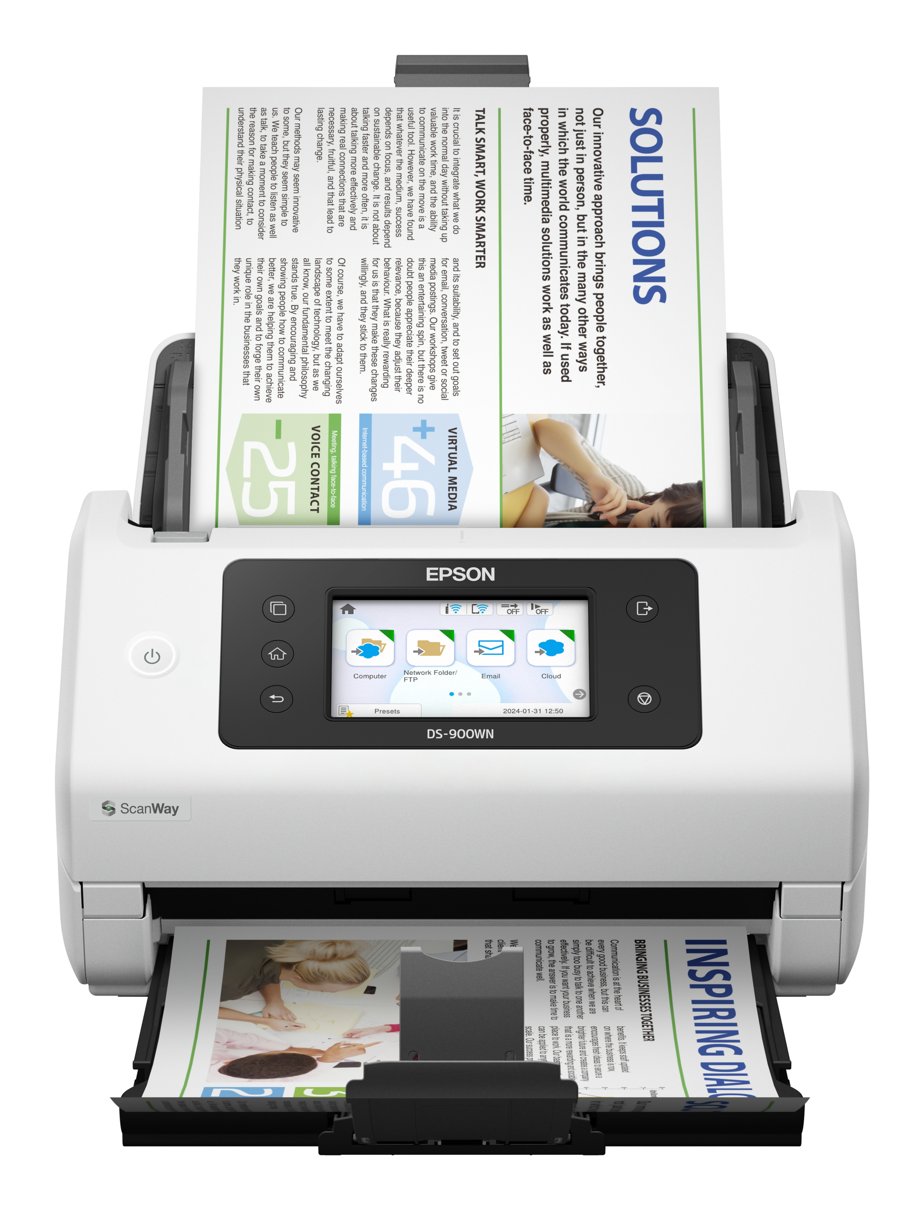 Epson WorkForce DS-900WN Sheet-fed scanner 600 x 600 DPI A4 White -