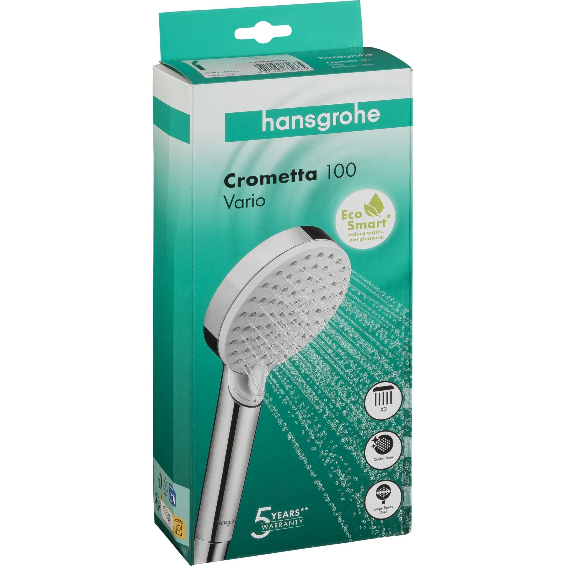 Hansgrohe Handbrause Crometta Vario EcoSmart blanco/chrom