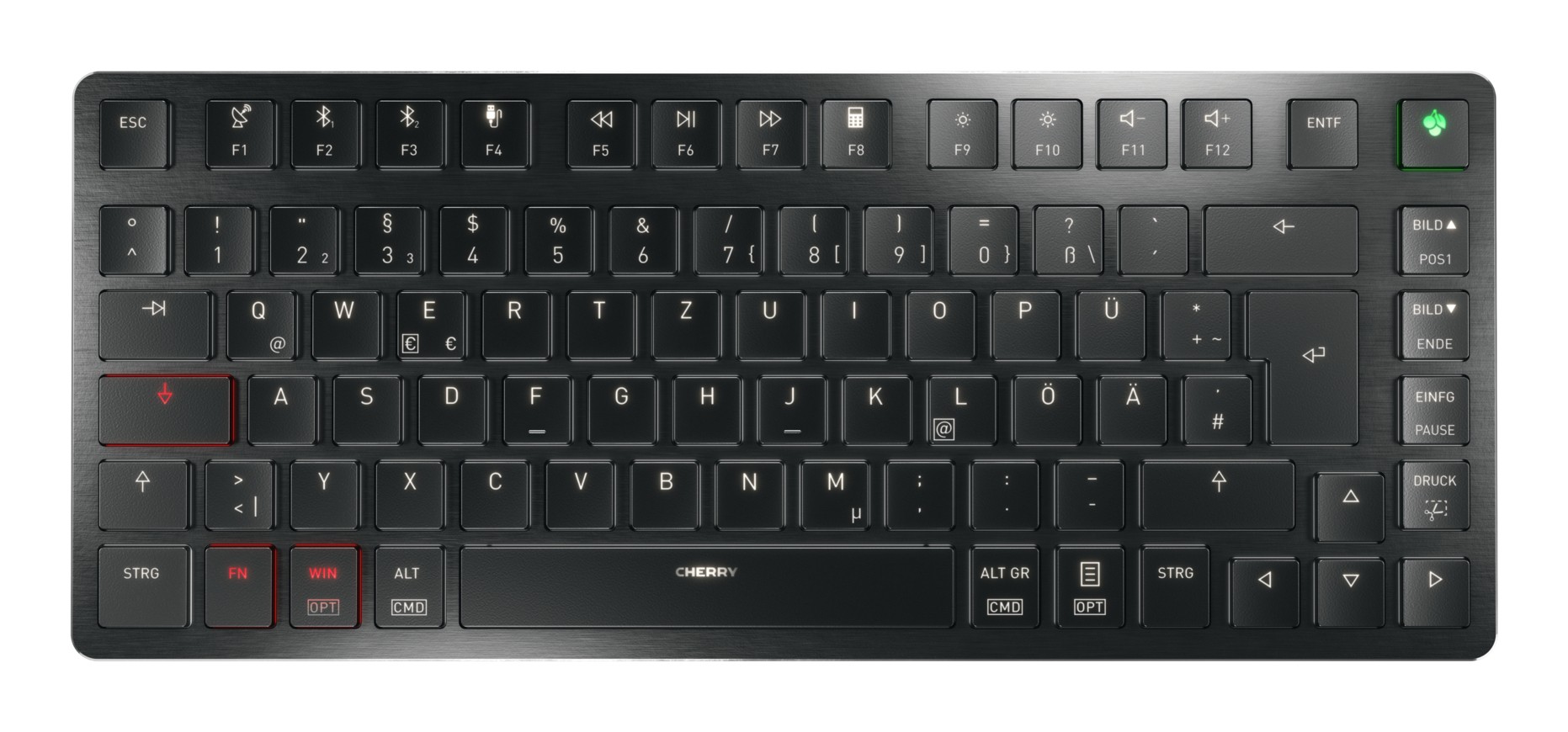 CHERRY KW X ULP 2.0 MINI keyboard Home/Office USB + RF Wireless +