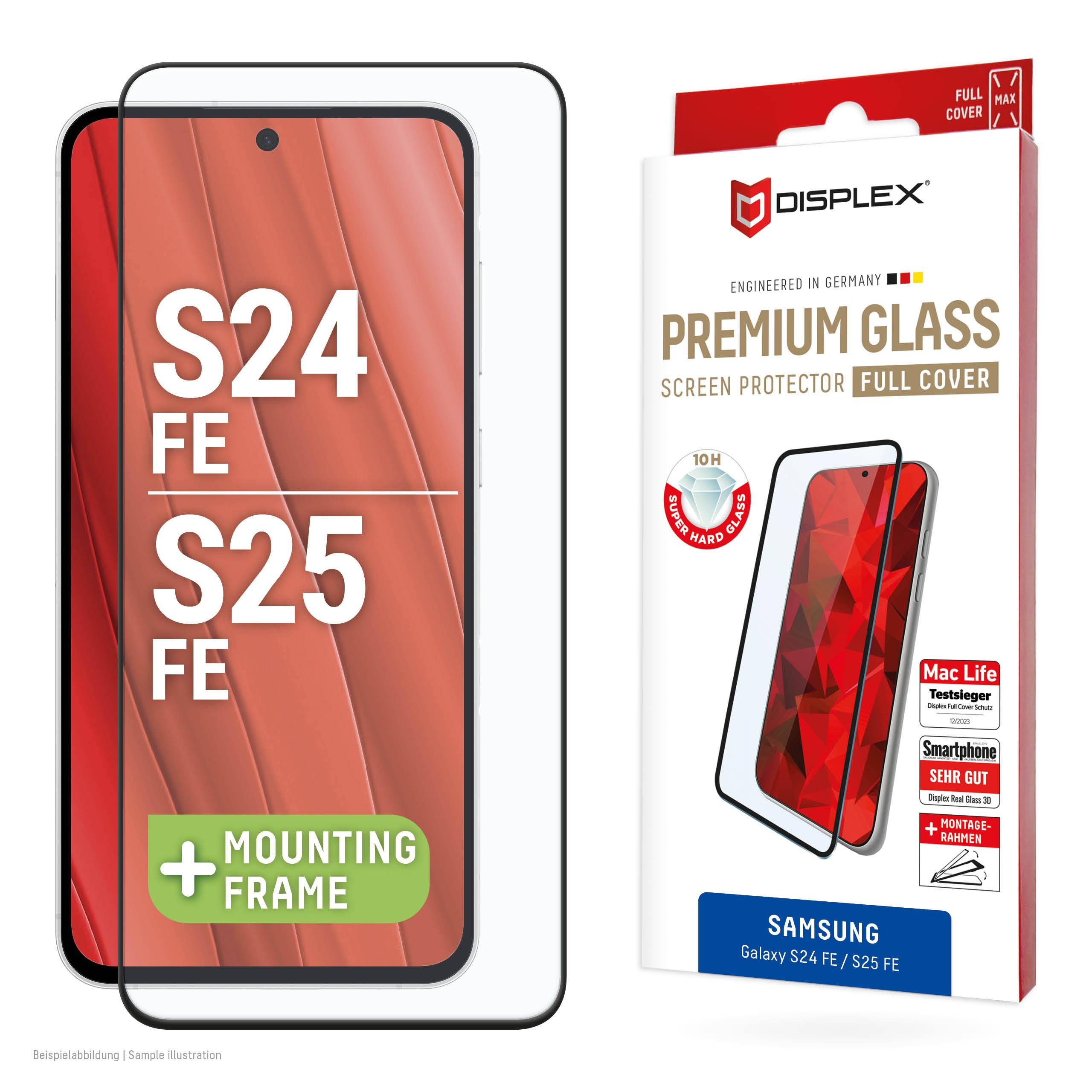 Displex Premium Screen Protector (Full Cover, 10H) for Samsung Galaxy