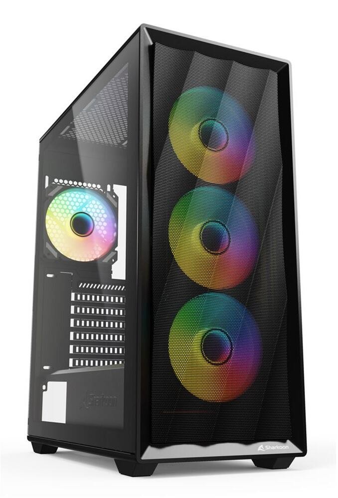 Sharkoon PC-caja VK4 ARGB ATX Midi-Tower negro