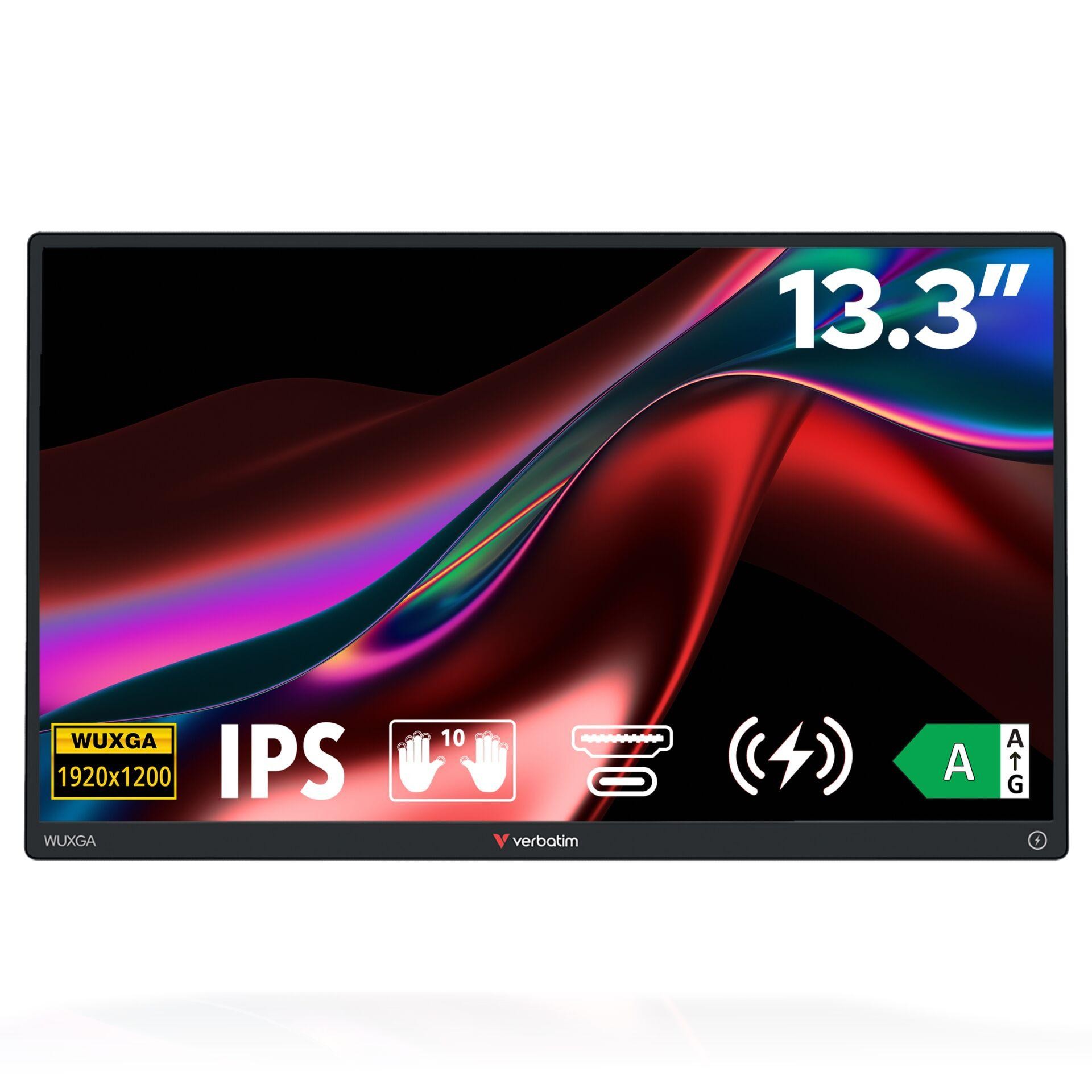 Verbatim Portable Touchscreen Monitor 13.3" WUXGA Resolution &