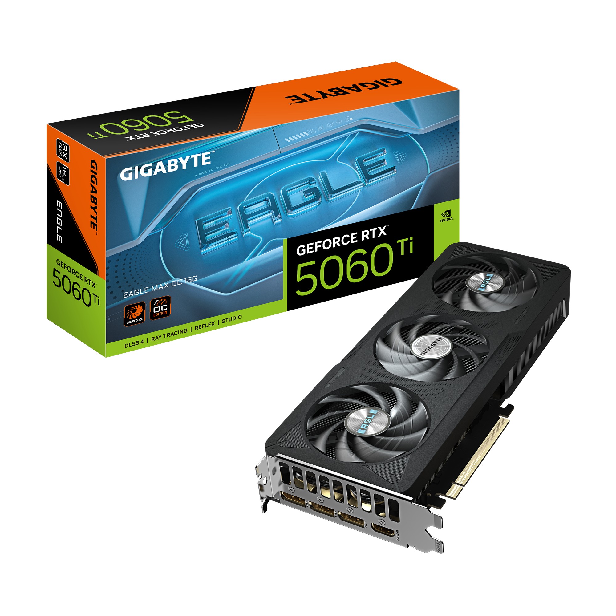 GIGABYTE GeForce RTX 5060 Ti EAGLE MAX OC 16G Graphics Card - 16GB