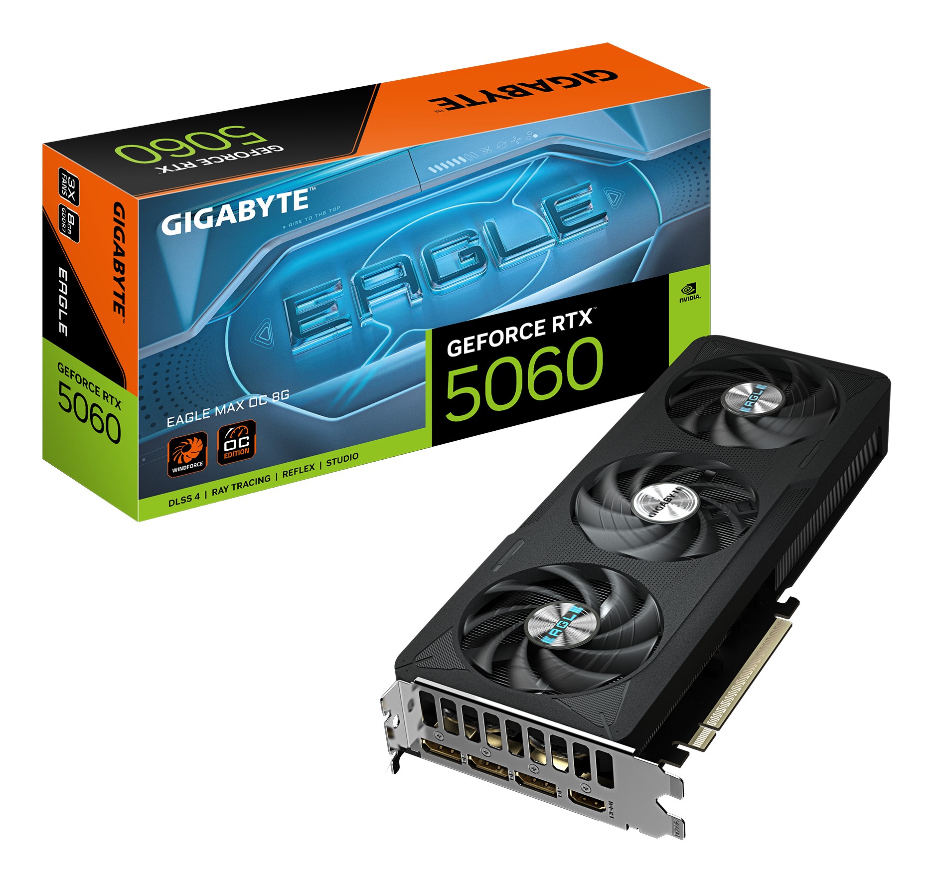 GIGABYTE GeForce RTX 5060 EAGLE MAX OC 8GD graphic card HDMI/DP