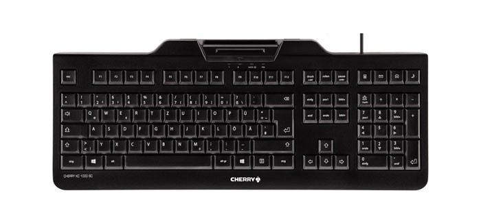 CHERRY KC1000SC Tastatur Wired CH 1.80m +SmartCard schwarz