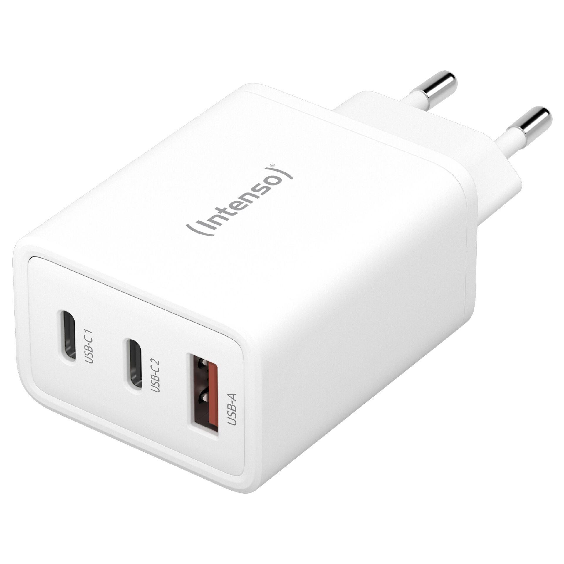 Intenso Power Adapter W65ACC, USB power adapter with 1 USB-A and 2