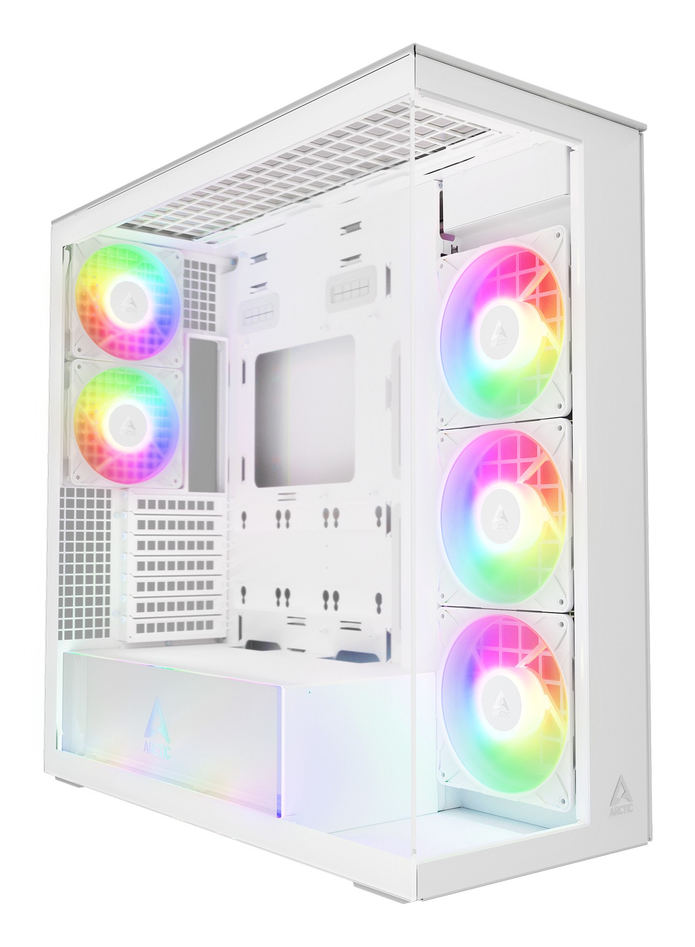ARCTIC Xtender White (Clear Glass) Midi Tower Blanc - ARCTIC Xtender