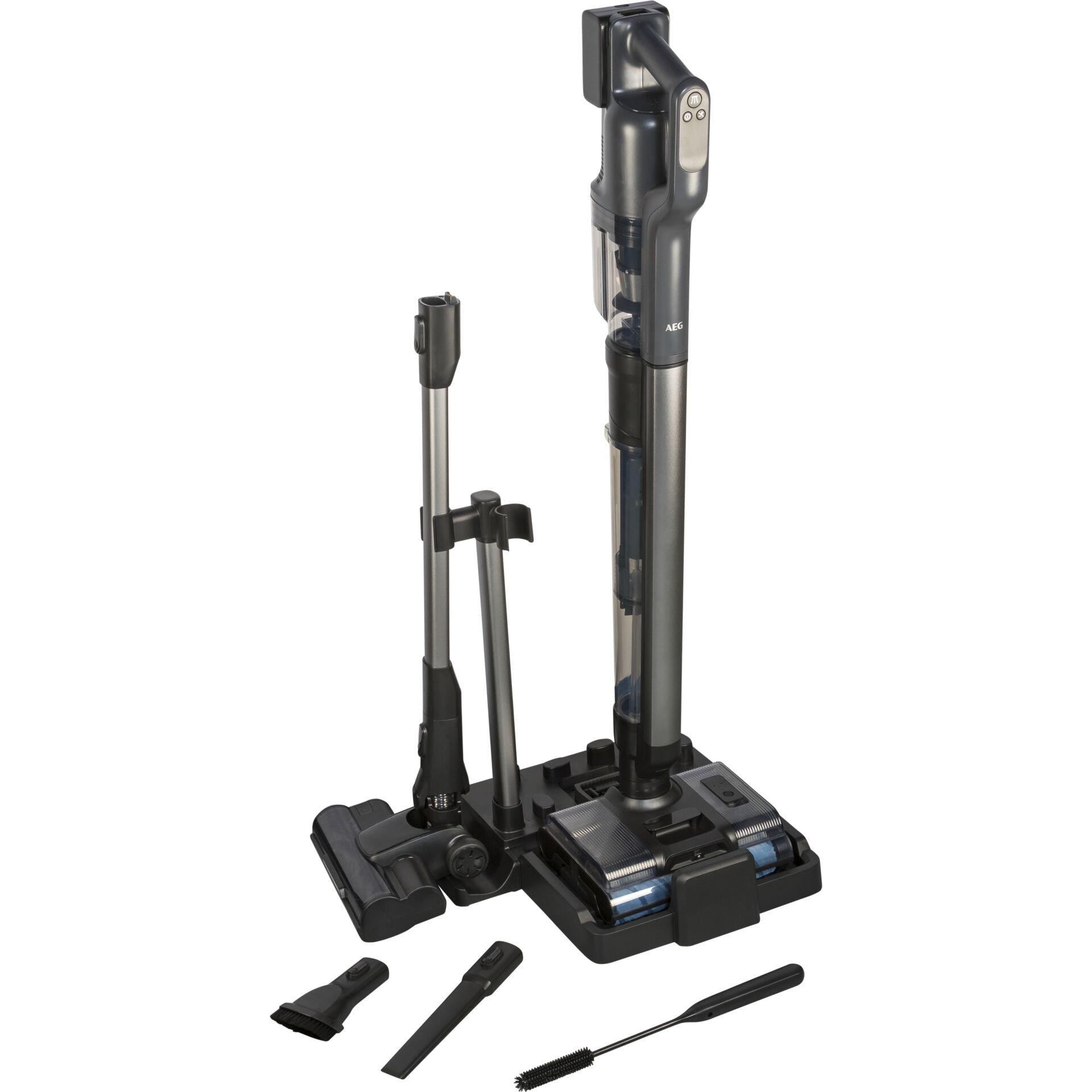 AEG AW82U2DG Battery Dry&wet Bagless Grey, Stainless steel 4.3 Ah -