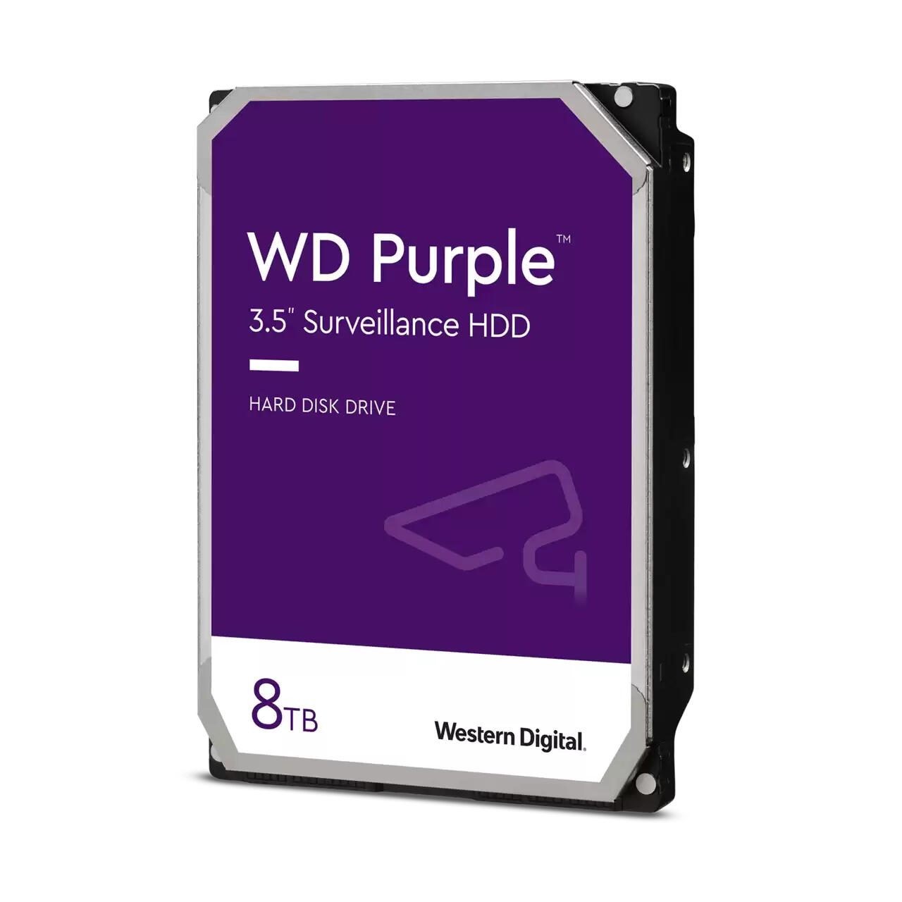Western Digital Blue Purple internal hard drive 8 TB 5400 RPM 256 MB