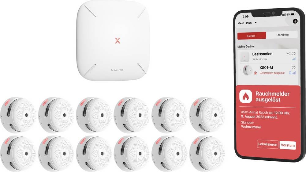 X-Sense FS121 fire alarm system - X-Sense FS121, White, 50 m, 100 dB,