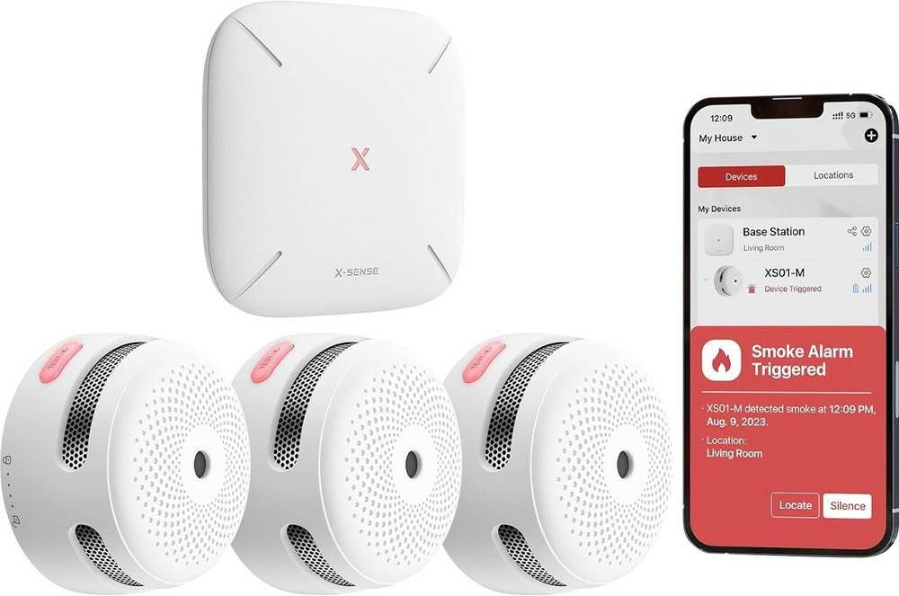 X-Sense FS31 système d'alarme incendie - X-Sense FS31, Blanc, 40 m²,