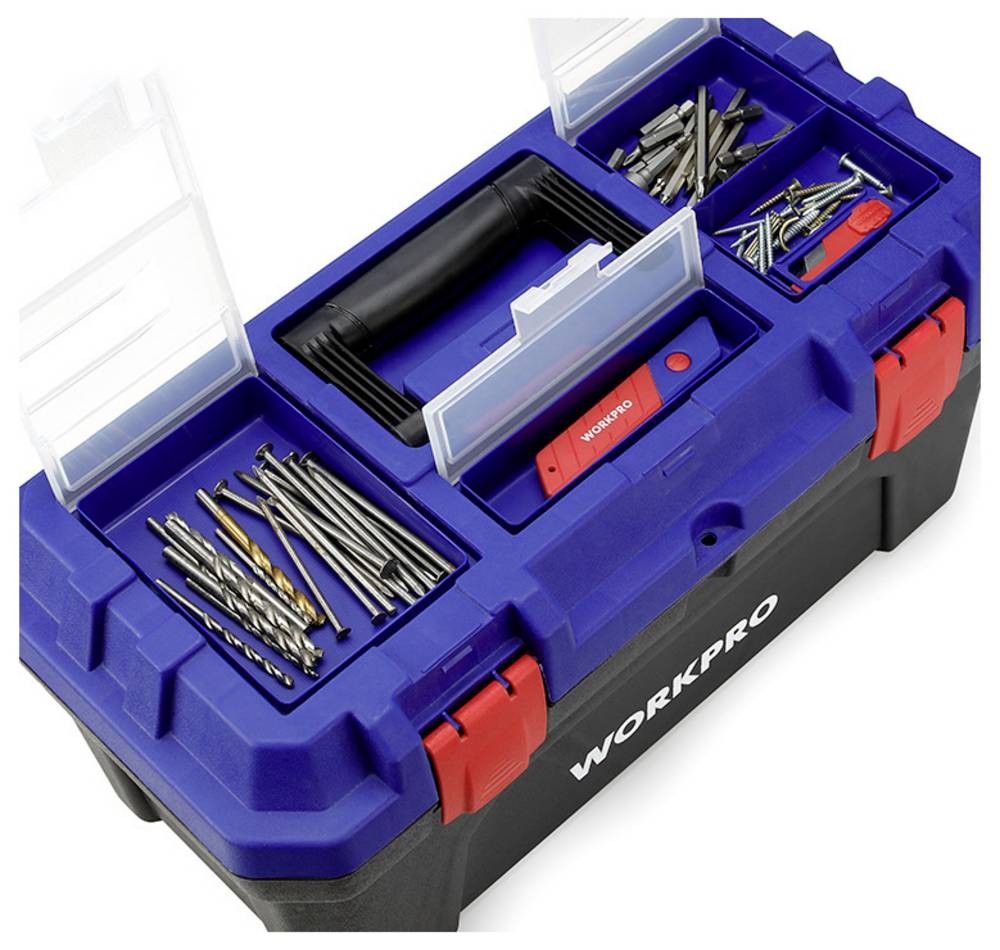 WorkPro WP283002 507 x 254 x259mm Werkzeugkasten unbestückt Blau,