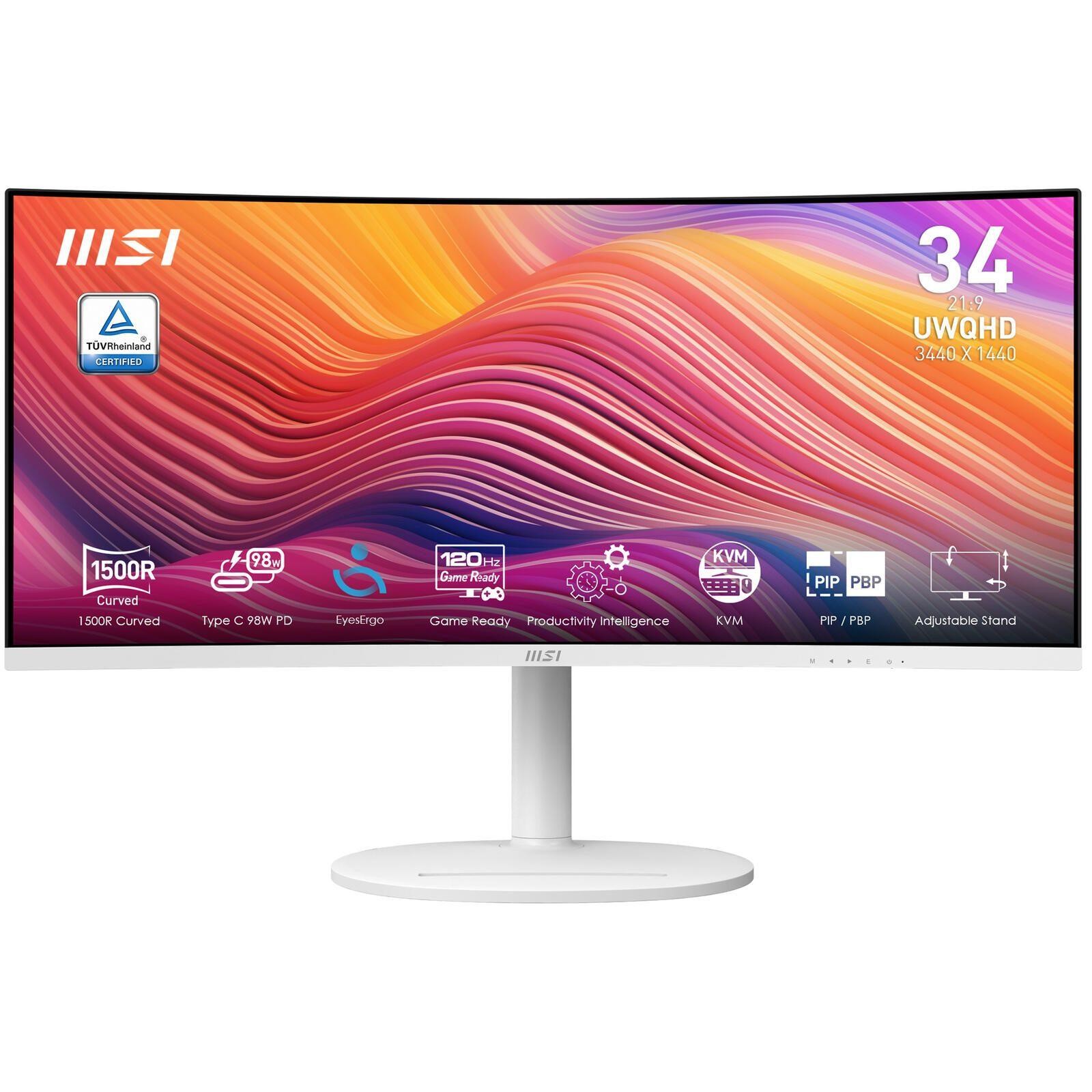 MSI Modern MD342CQPWDE UltraWide Curved Business Display 86,4 cm (34")