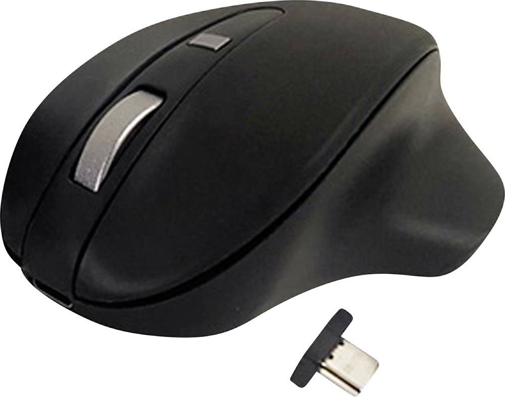 Matias M20DCBB Ergonomische Maus inalámbrico Optisch negro 4 Tasten