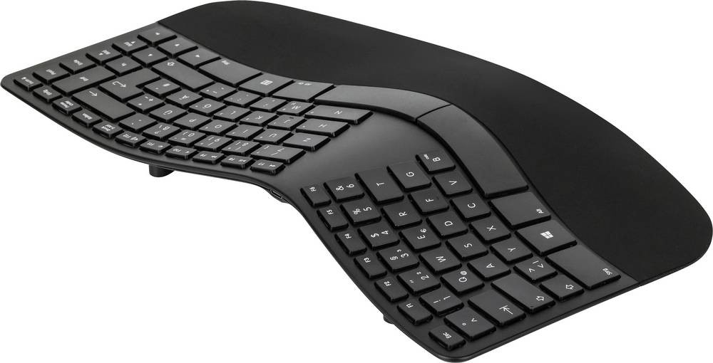 Matias FK413PCD-DE Sculpted Ergonomic Rechargeable Keyboard Kabellos