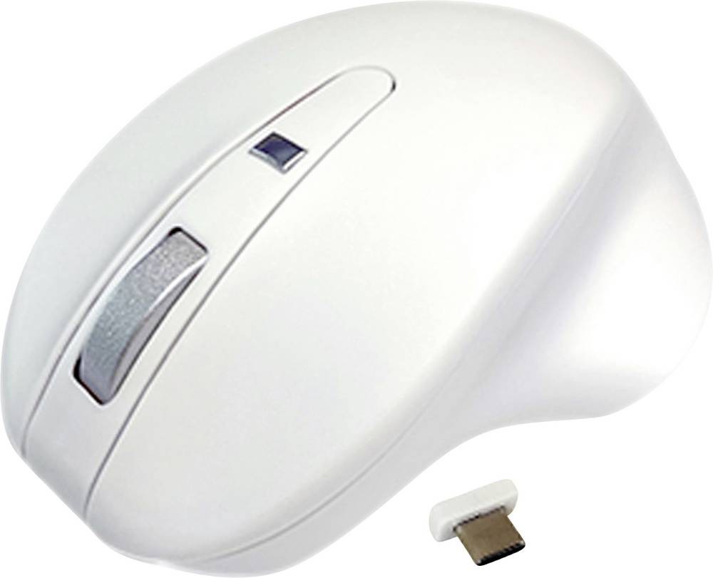 Matias M20DCW Ergonomische Maus wireless Optisch white 4 Tasten 1000