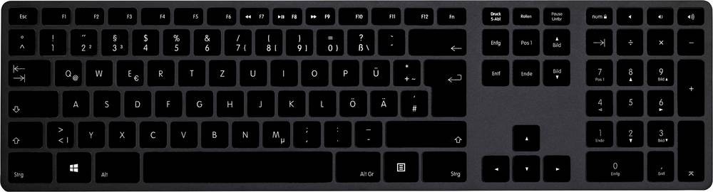 Matias FK418PCDCBB-DE Wireless USB-C Aluminum Keyboard Kabellos