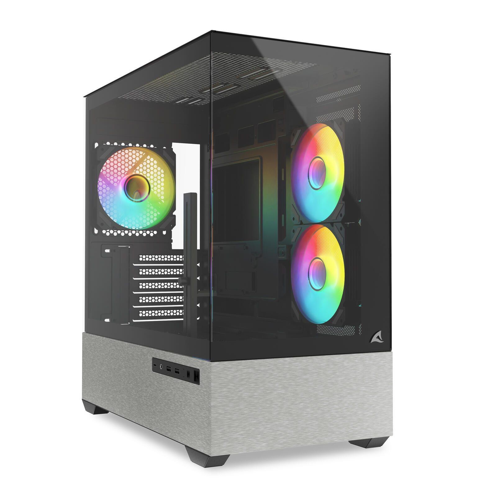 Sharkoon MK7 ARGB mATX 2xGlas schwarz