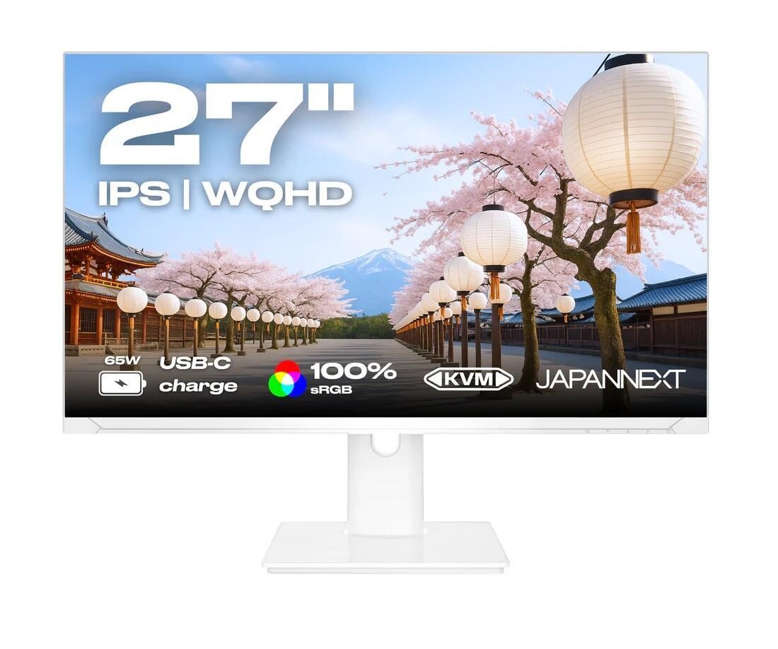JAPANNEXT JN-IPS270WQHD75F-C65W-HSP-W écran plat de PC 68,6 cm (27")