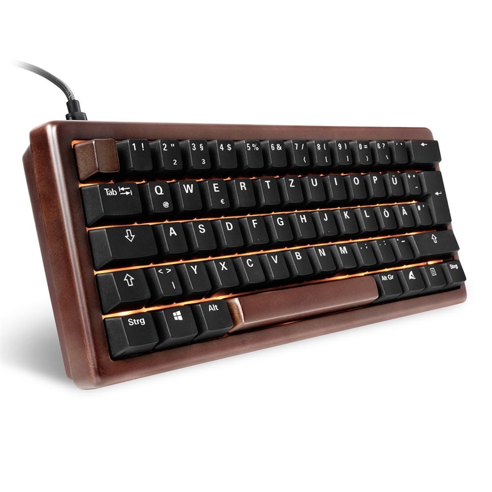 Sharkoon Gaming Tastatur Skiller SGK50S4 Gen2 Wood schwarz