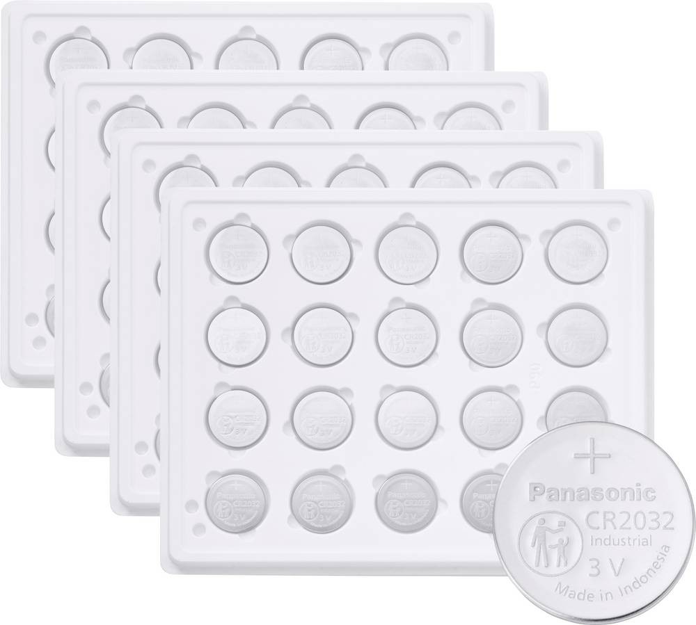 Panasonic button cell CR2032 3V 400 St. 225 mAh Lithium CR2032
