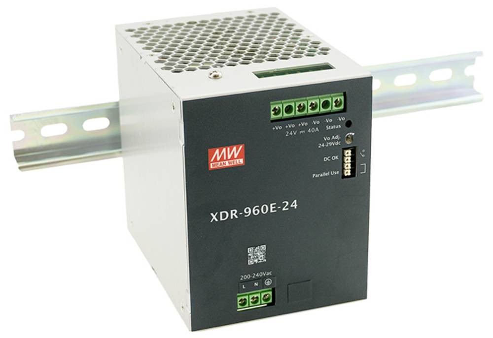 MEAN WELL MW XDR-960E-36 Hutschienen-Chargeur (DIN-Rail) 36V 26.6A
