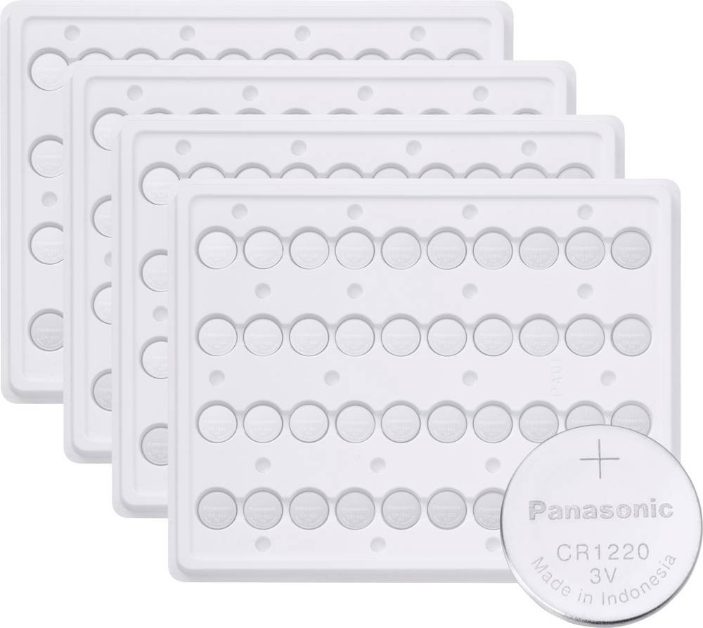Panasonic button cell CR1220 3V 1600 St. 35 mAh Lithium CR1220