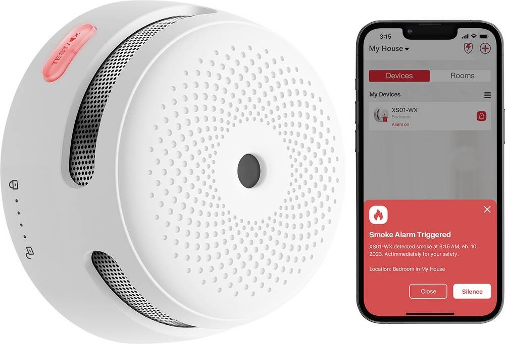 X-Sense XS01-WX smart smoke detector Photoelectrical reflection