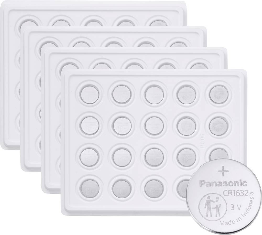 Panasonic Coin Batterie CR1632 3V 800 St. 140 mAh Lithium CR1632