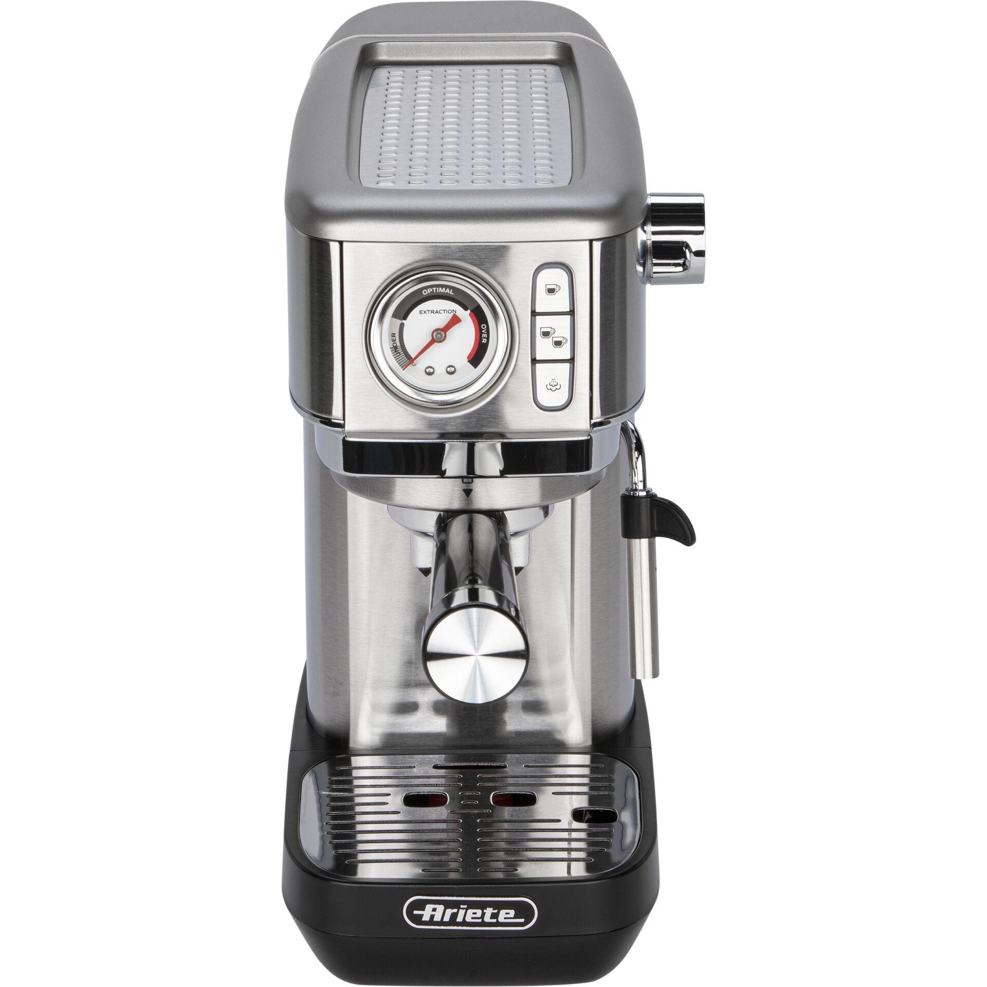 Ariete 1381 Coffee machine with pressure gauge, compatible with
