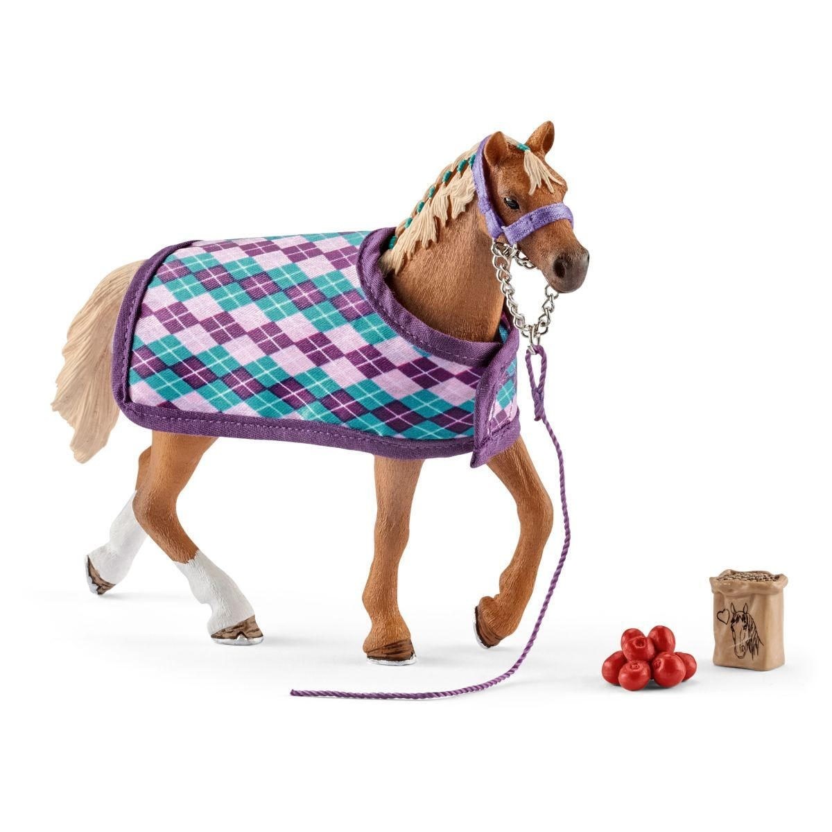 Schleich Englisches Vollblut mit Decke 42360