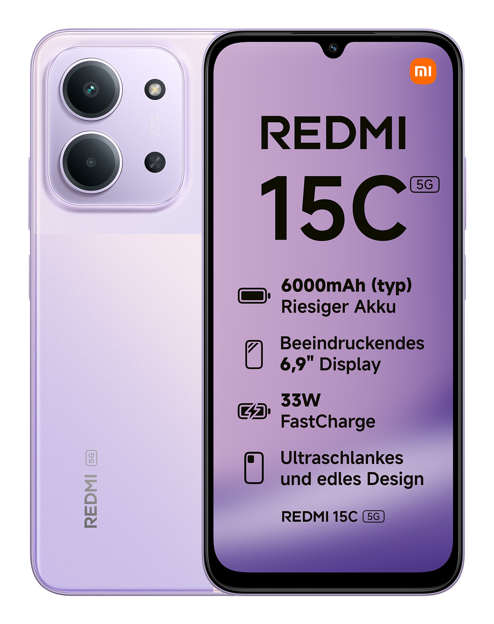Xiaomi Redmi 15C 17.5 cm (6.9") 5G USB Type-C 4 GB 128 GB 6000 mAh