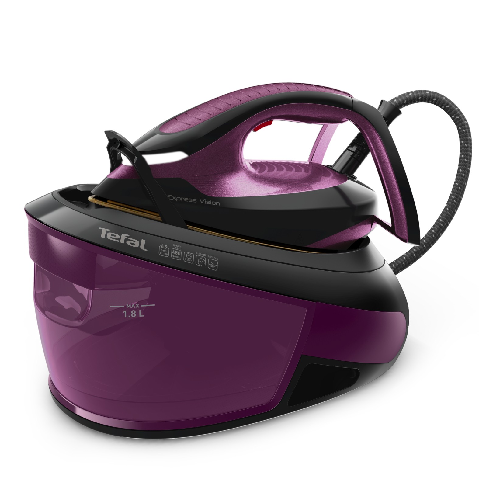 Tefal Express Vision SV8152 2800 W 1.8 L Durilium AirGlide Autoclean