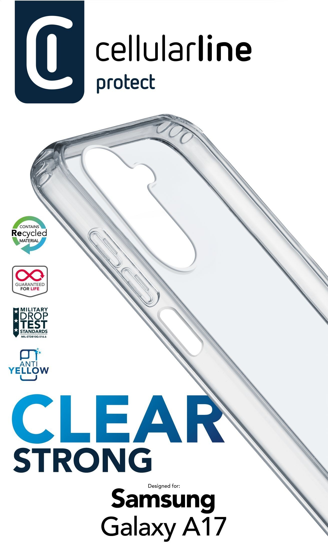 Cellularline Clear Strong - Galaxy A17 - Cellularline Clear Strong -