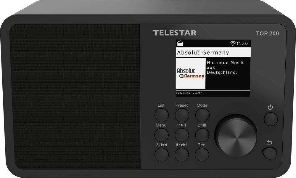 Telestar TOP 200 Portable Analog & digital Black - Telestar TOP 200,