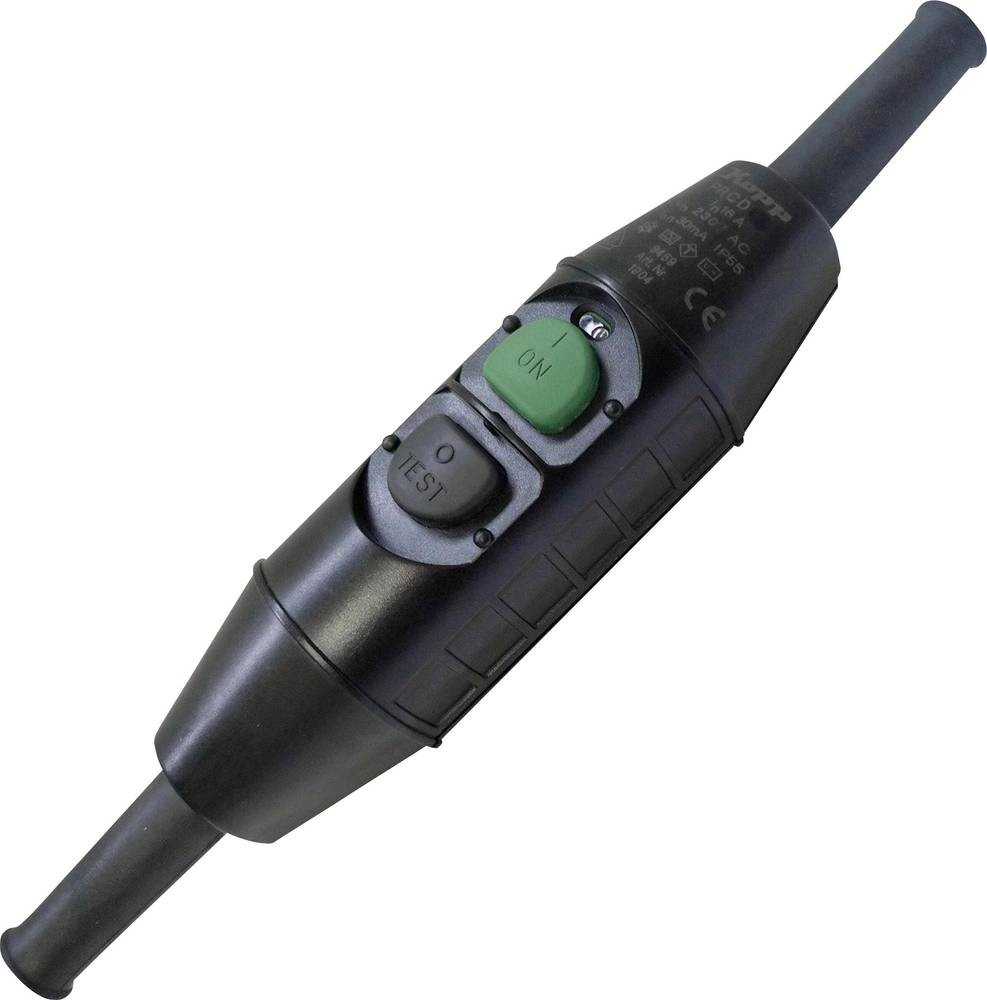 Kopp 193201006 Personenschutz-Zwischenschalter 230V black IP55