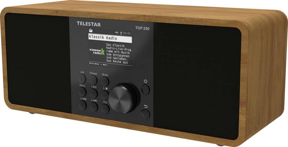 Telestar TOP 250 Holz Internet Kofferradio DAB+, Internet, UKW WLAN,