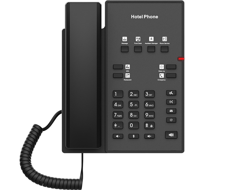 Fanvil H1-2 téléphone fixe Noir 2 lignes - Fanvil H1-2, Téléphone