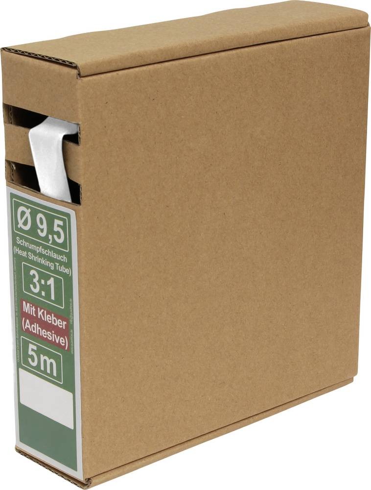 Quadrios 25CA490 Schrumpfschlauch avec Kleber blanc 9.5mm 3.2mm