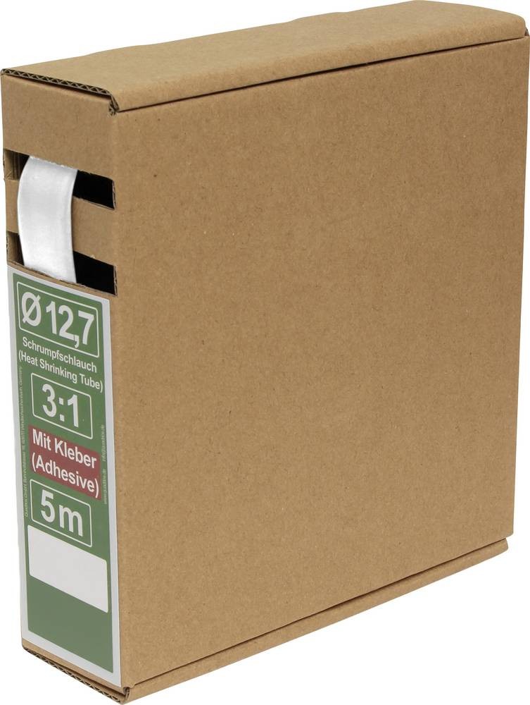 Quadrios 25CA491 Schrumpfschlauch con Kleber blanco 12.7mm 4.2mm