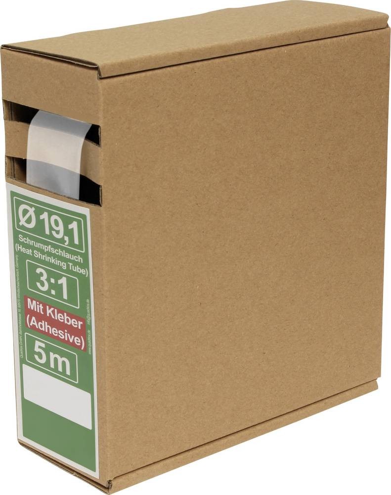 Quadrios 25CA505 Schrumpfschlauch with Kleber Transparent 19.1mm 6.