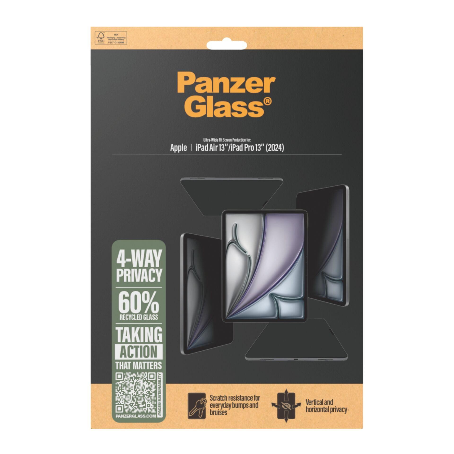PanzerGlass 4-Way Privacy Screen Protector iPad Air 13" (2024-2026)