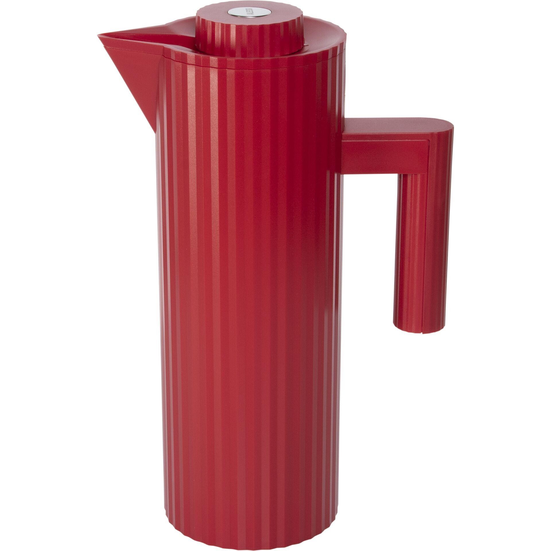 Alessi Plisse Isolierkanne 1 L, rot - Alessi Plisse Isolierkanne 1 L,