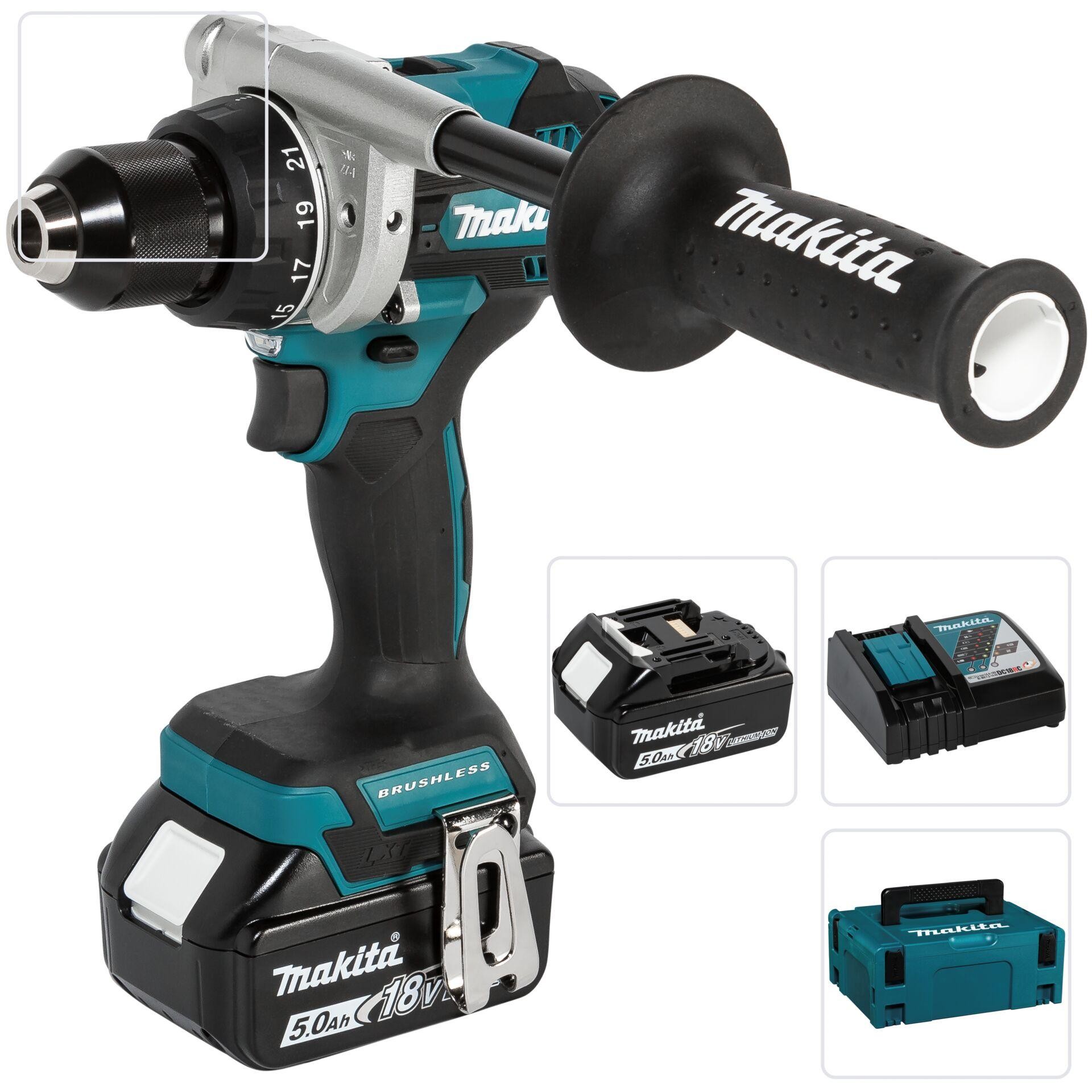 Makita DDF492RTJ -Akku-Bohrschrauber 18V bürstenlos