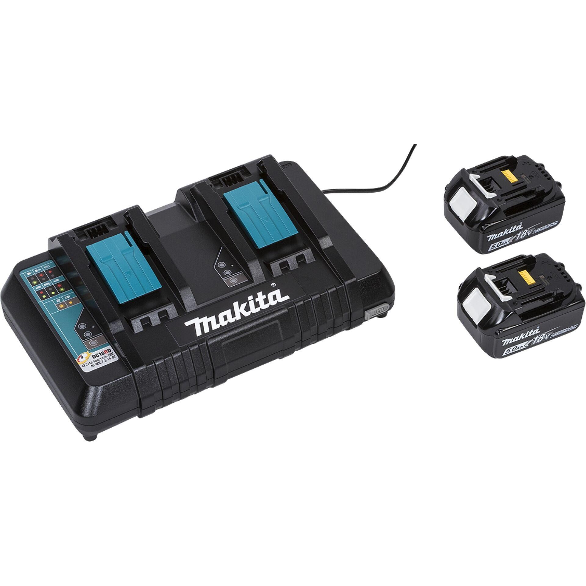 Makita DLM466PT2 Akku-Rasenmäher 2x18V